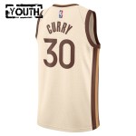 Maillot NBA Golden State Warriors Stephen Curry Nike 2025-26 City Edition Blanc Swingman - Enfant